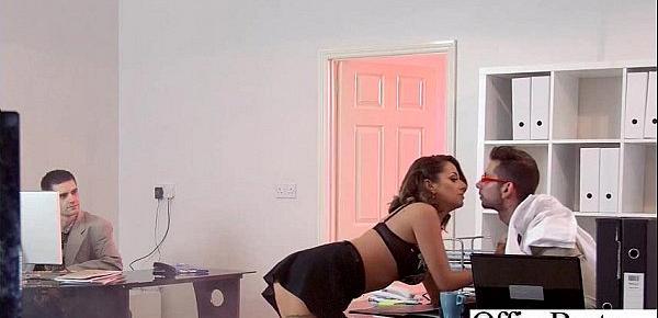  Sex Scene In Office With Slut Hot Busty Girl (Cara Saint-Germain) video-27